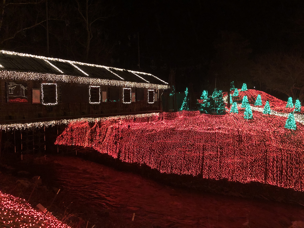 Christmas Lights Historic Clifton Mill