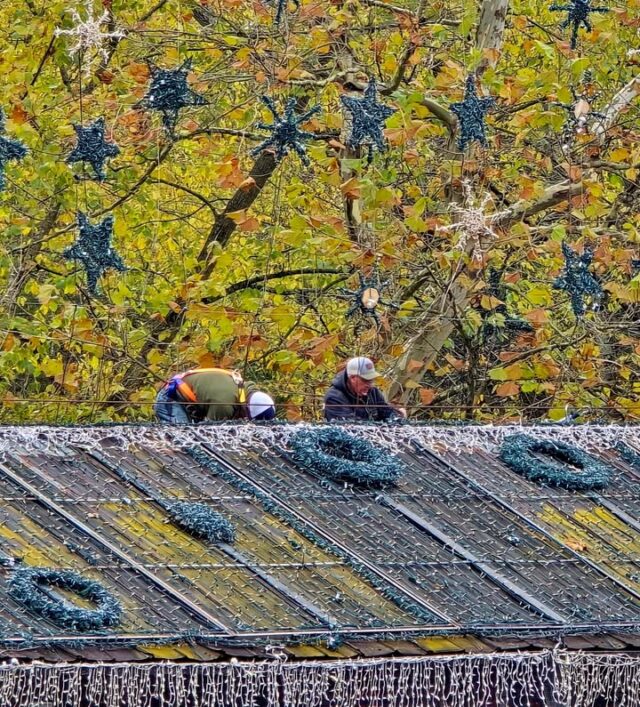✨ Behind the Magic of the Legendary Lights ✨

Meet the two guys who keep everyone in line when it comes to lighting up the season! 💪 These fearless crew members take on the most daring jobs — here they’re strapped in high above the Little Miami River, working on the covered bridge light show. 🌉

With fall leaves painting the background and stars floating overhead, the magic of the Legendary Lights of Clifton Mill is already starting to shine. 🍂⭐

It won’t be long before the bridge, the mill, and every twinkling corner of Clifton come alive with millions of lights! 🎄

https://cliftonmill.com/2024-legendary-lights-of-historic-clifton-mill/

#LegendaryLights
#CliftonMill
#BehindTheLights
#OhioTraditions
#HolidayMagic
#CoveredBridge
#Boss
#ShackAttack
#FallToChristmas
#LittleMiamiRiver