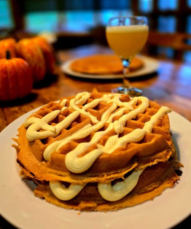 🍁🧇 Pumpkin Roll Waffles are HERE at Historic Clifton Mill 🧇🍁

The Pumpkin Waffles you know and love just got a delicious upgrade! Our NEW Pumpkin Roll Waffles are packed with all the warm, cozy pumpkin spice flavor you crave, then kicked up a notch with a rich, creamy cream cheese filling. 🤤

But don’t worry, pumpkin purists—we’ve still got our classic Pumpkin Waffles on the menu, too! 

So whether you’re Team Classic or Team Pumpkin Roll, there’s a waffle waiting for you at the Mill. 🍂

Come get your fall fix! 🧡

cliftonmill.com 

#HistoricCliftonMill 
#PumpkinRollWaffles 
#PumpkinWaffles 
#FallAtTheMill 
#FallFlavors 
#PumpkinSeason